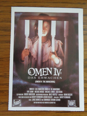 Filmplakatkarte / moviepostercard  Omen IV - Das Erwachen  Faye Grant