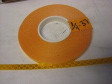 3M BRAND 983-71 AMBER YELLOW GOLD ROLL REFLECTIVE TAPE 1/4" x 37' CUSTOM CUT