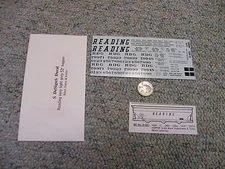 S DeSignS decals S Gauge Reading very light grey 52' hopper black frame  N94