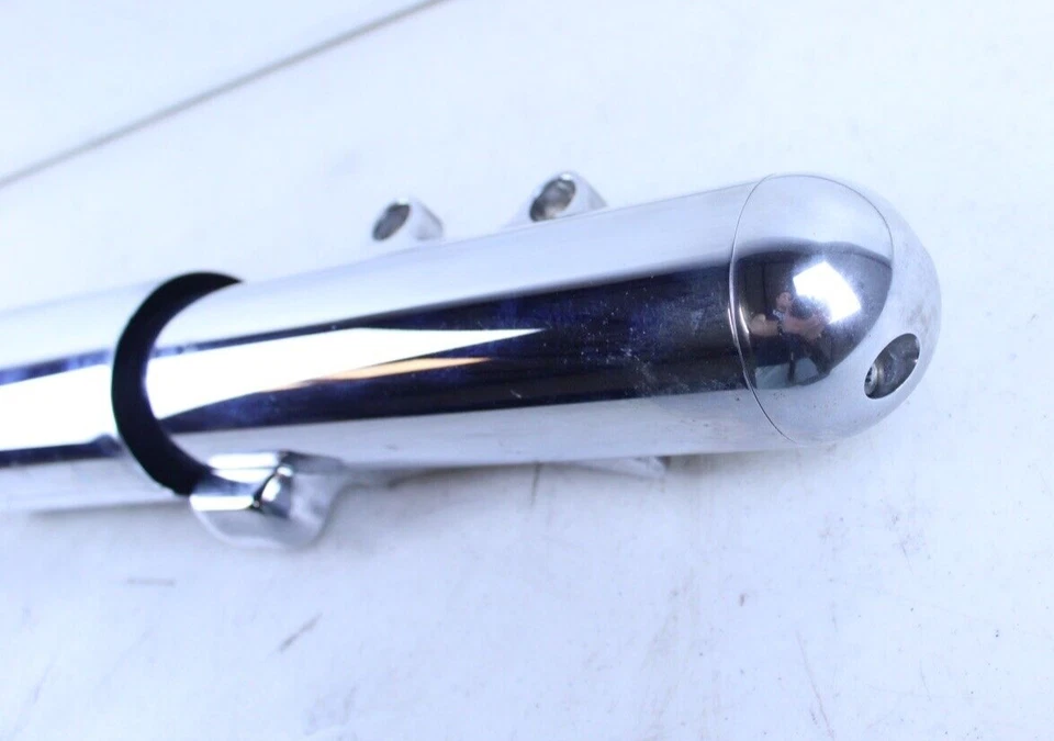 Horquilla delantera izquierda Harley Davidson Street Glide 2006 tubo amortiguador cromado Foto 2 de 4