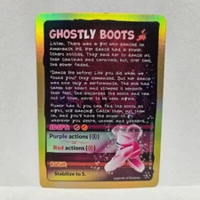 Doomlings Legends of Enderas Treasures Ghostly Boots 19/26 S 1st Ed Holo Foil