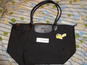 long champ bag black