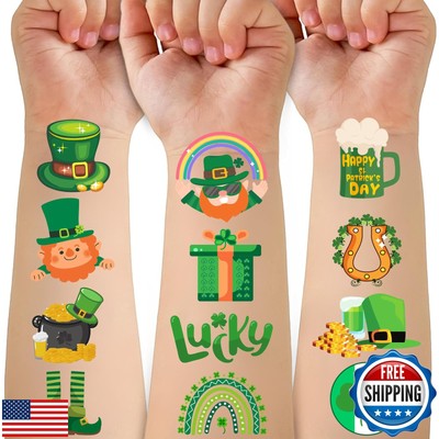 50 PCS St Patrick's Day Tattoos Stickers for Kids, St Patricks Day Decoration