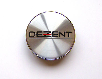 1x Dezent B RE Wheel center cap 65mm Silver ZT2220