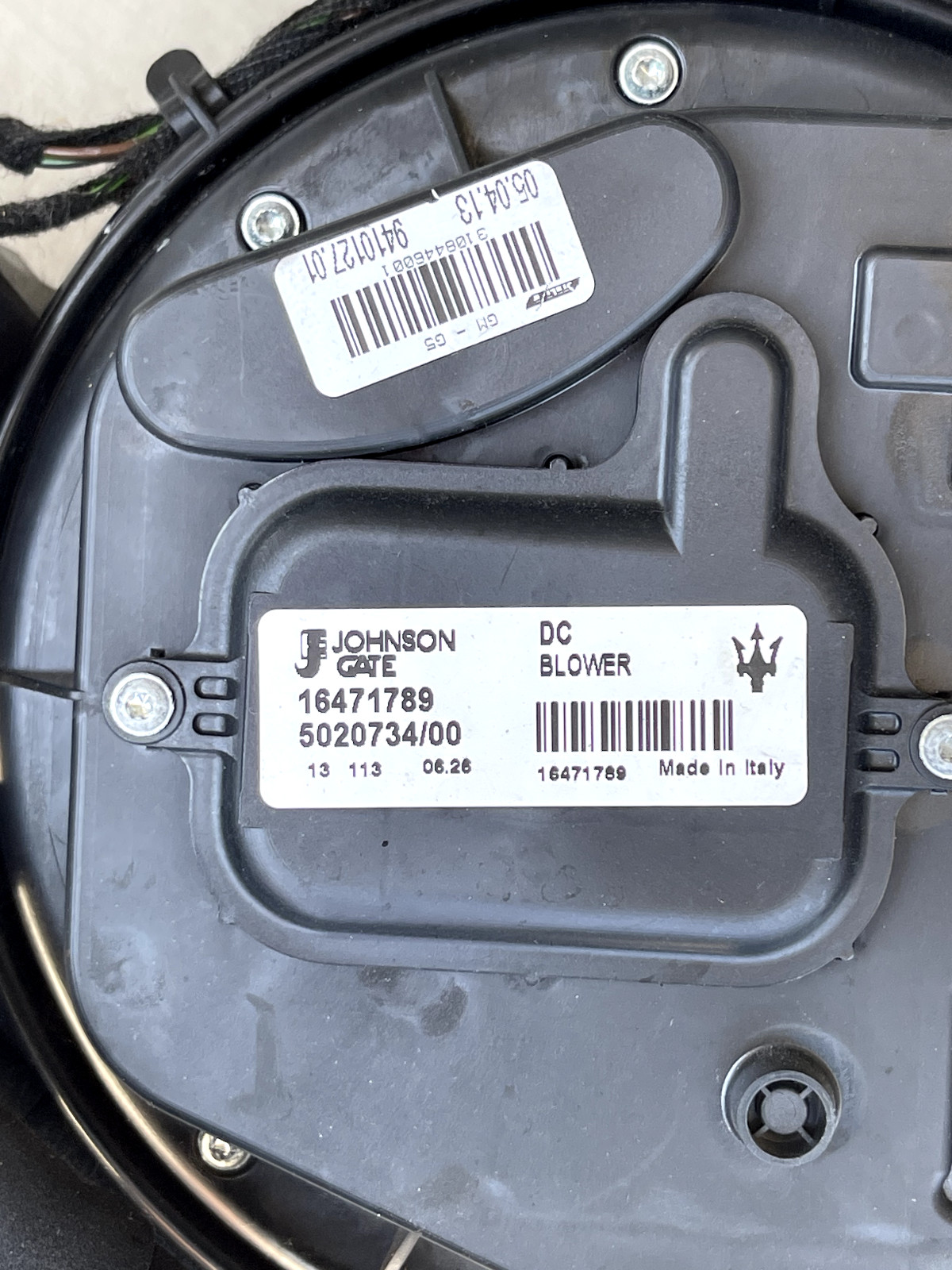 2014 MASERATI QUATTROPORTE GTS CENTER CONSOLE HEATER CORE BLOWER MOTOR ASSY OEM