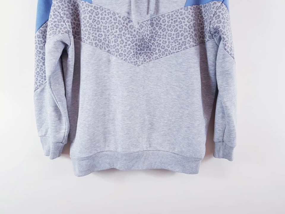 Sudadera con capucha suéter de algodón gris Papaya para hombre talla grande L Foto 2 de 4