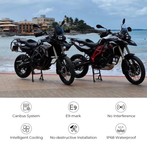 FARO OMOLOGATO LED Per BMW F650 GS F700GS F800GS&ADV F800R Luce Di Marcia Diurna - Bild 6 von 11