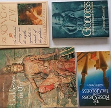  Books Relating to Goddesses and Their Mythological/ Feminine Images  Lot of 4