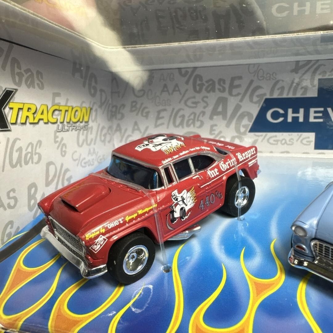 Auto World X-TRACTION slot car 1955 Chevy Set of 3 boxes