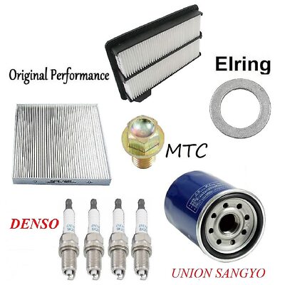 8USAUTO Tune Up Kit Cabin Air Filters Spark Plugs Gasket ...