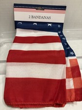 red white and blue bandanas Set Of 2 cmh5 