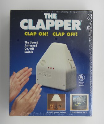 The Clapper Clap On Clap Off Sound Activated On/Off Switch 1998 New Sealed NIB