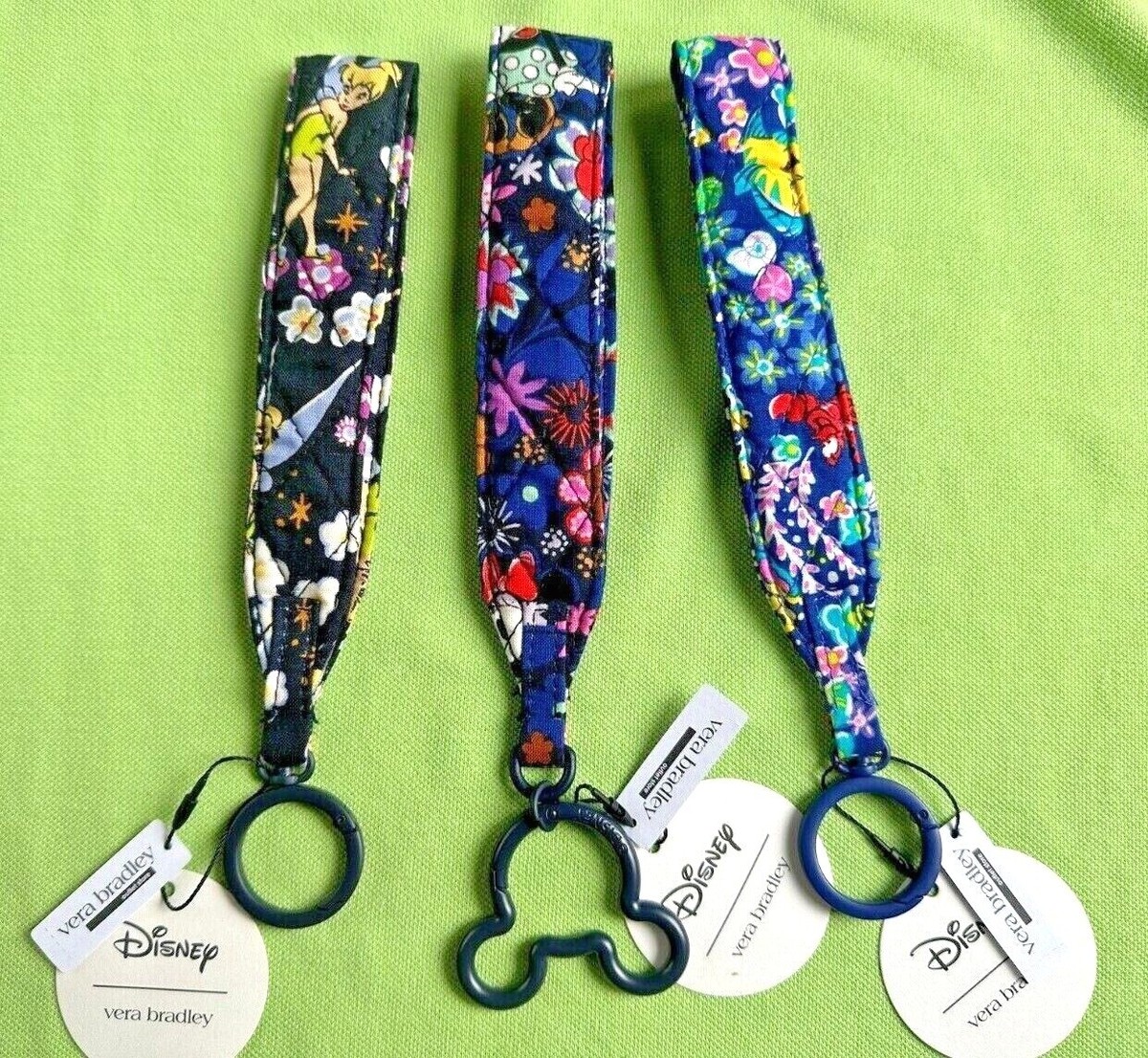 VERA BRADLEY DISNEY WIDE WRISTLET STRAP KEYRING FOB:NWT  display picture 1