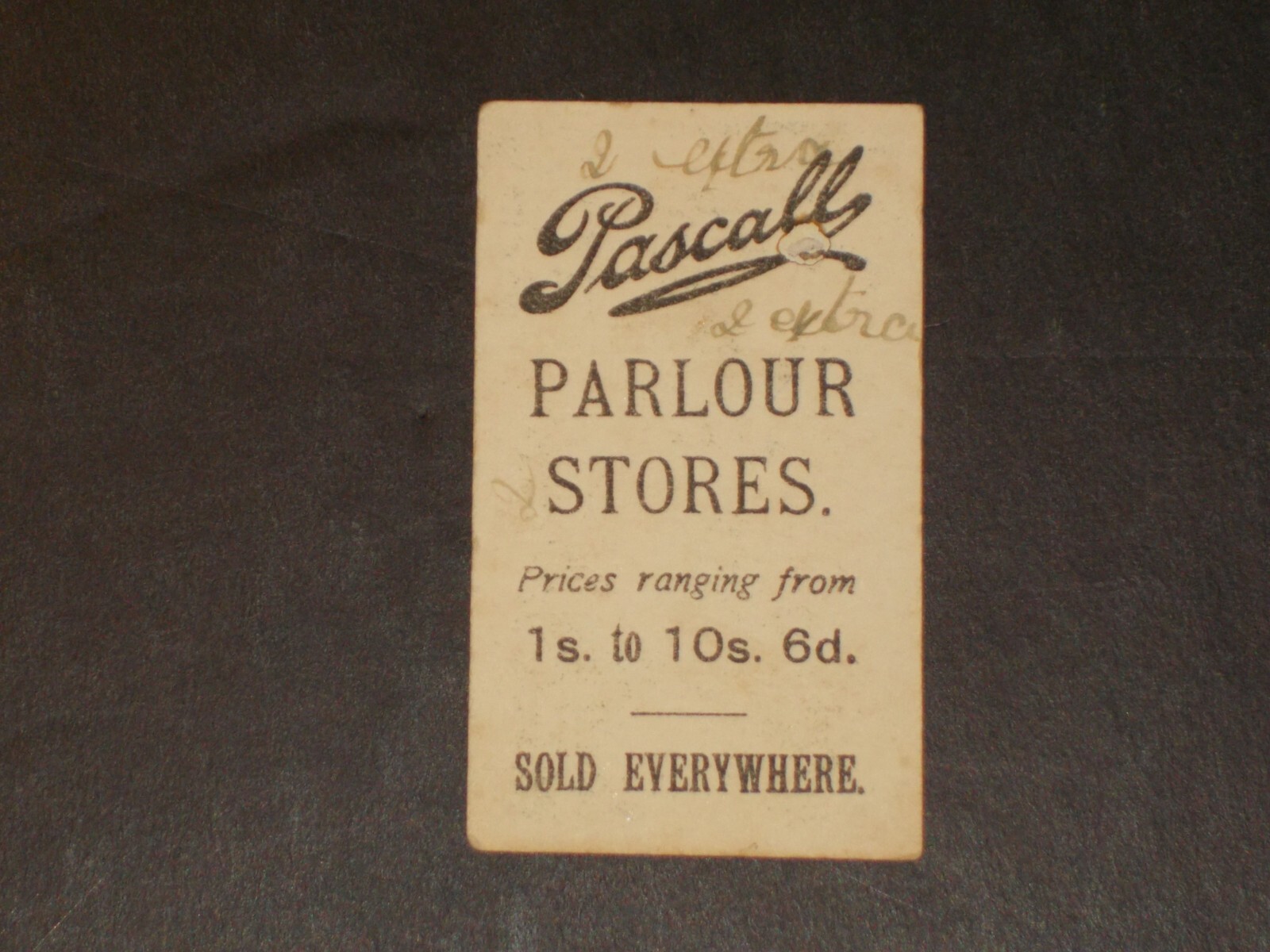 PASCALL's Boy Scout Series, Lecture by...., EXTREMELY NICE CARD, SHORT PRINT