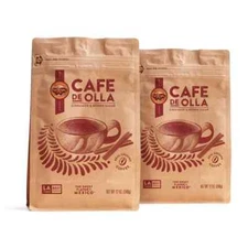 Café De Olla Ground Coffee, 12 Ounce (Pack of 2), Cinnamon and Brown Sugar Sp...