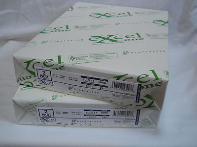 #ad Excel 16557 2 Part Carbonless Paper NCR 8.5 x 11 White Canary 1000 sheets $72.90