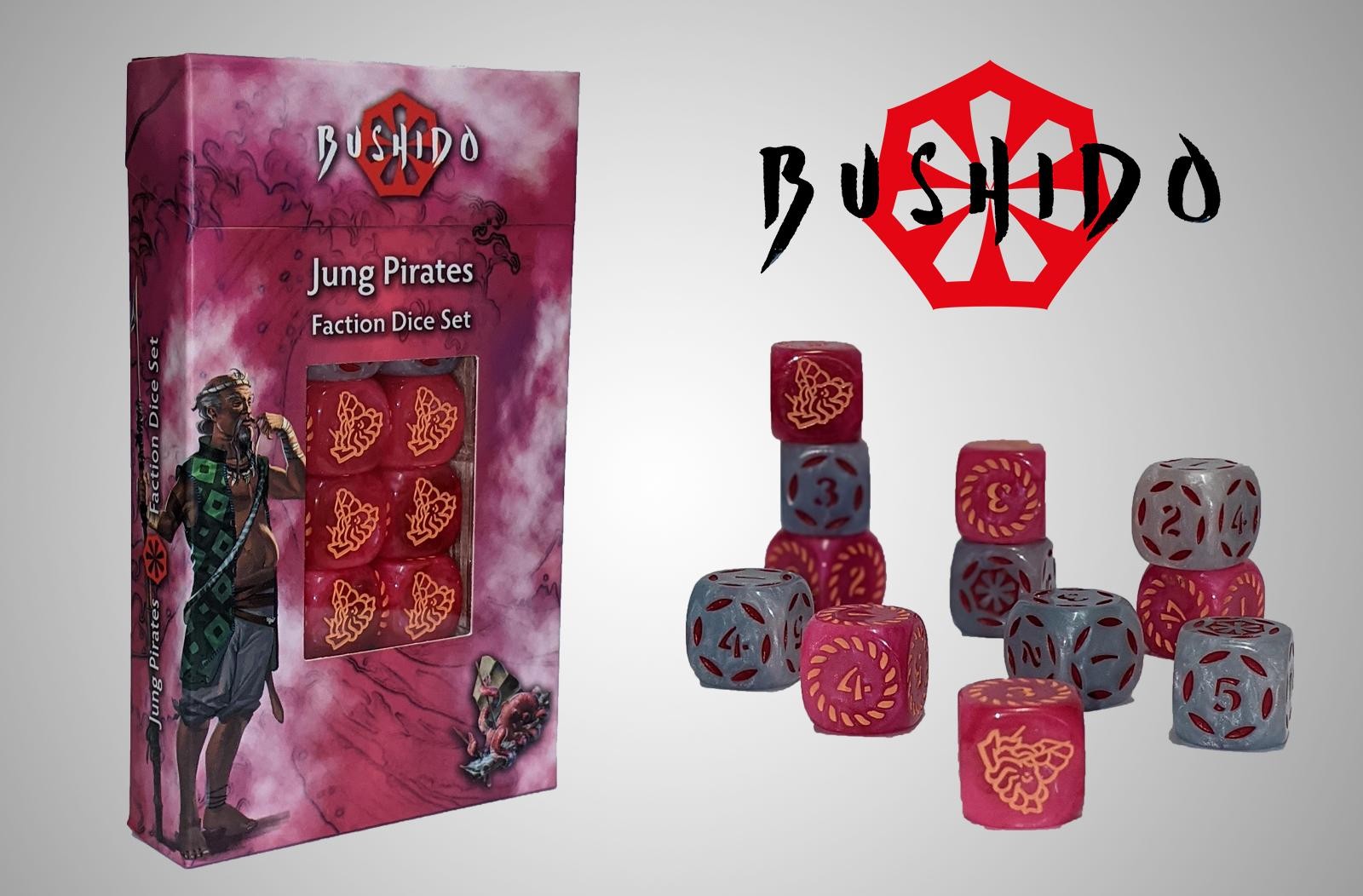 Bushido BNIB Jung Pirates Faction Dice Set