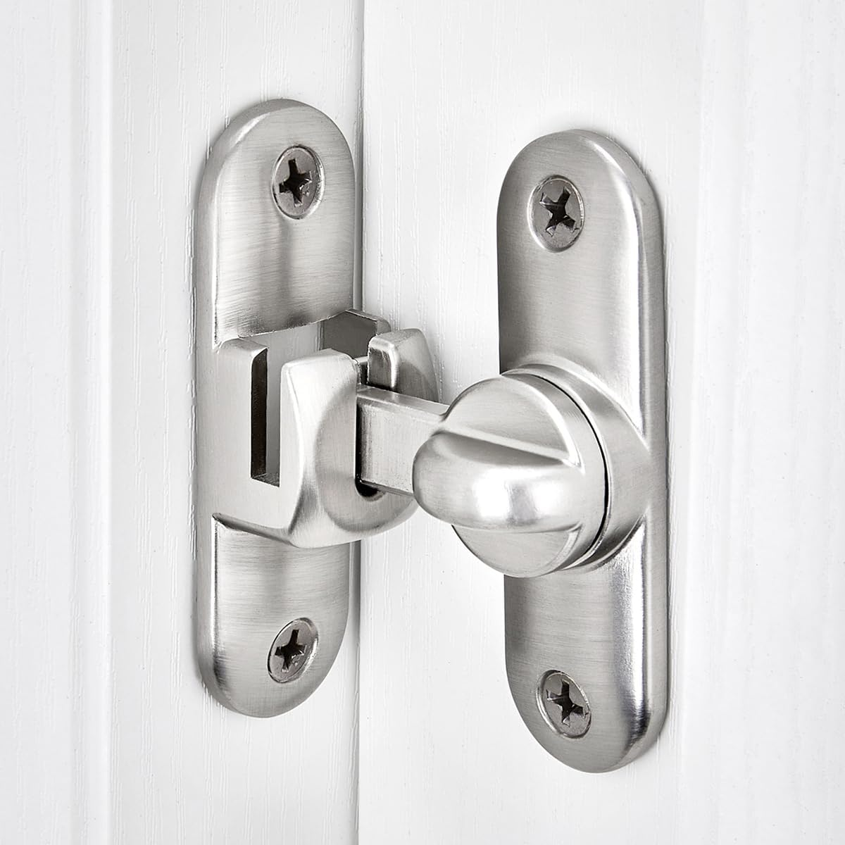 90/180 Degree Flip Barn Door Lock - Secure & Stylish Privacy Latch