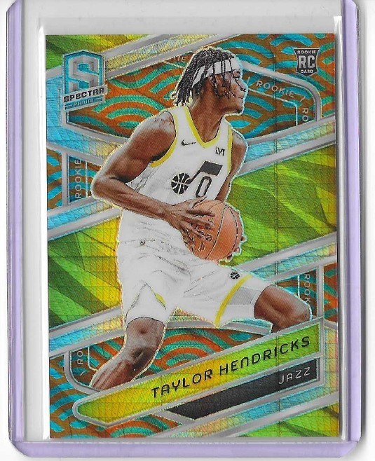 Taylor Hendricks 2023-24 Spectra International Blue & Orange #174 RC 25/25 Jazz