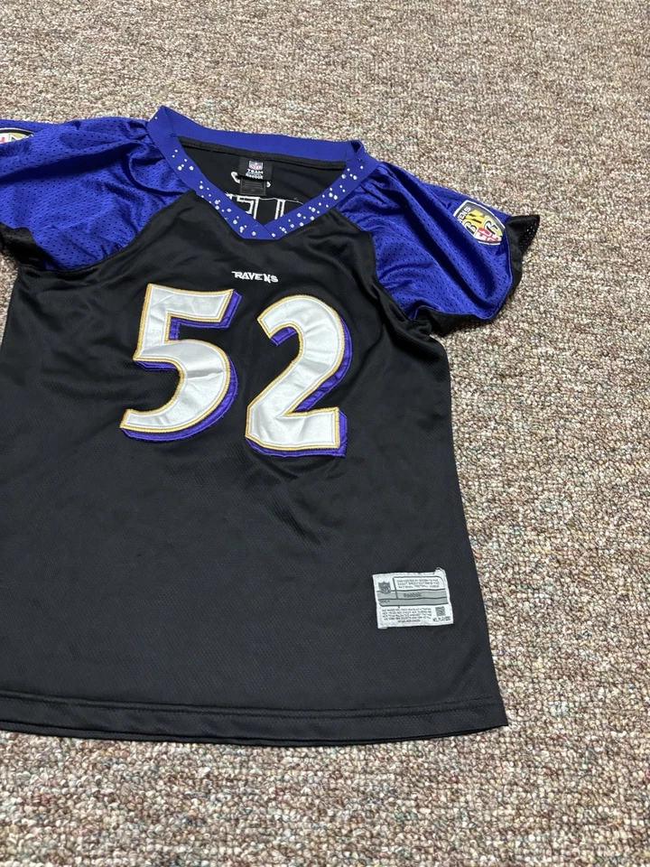 Baltimore Ravens Reebok Moda Camiseta Ray Lewis Mujer’s Mediana NFL Fútbol Foto 4 de 4