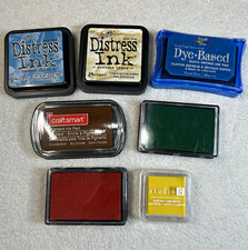 Craft Stamp Ink Pads Lot of 7