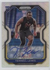 2020 Panini Prizm Rookie Silver Prizm Auto Terrell Lewis #378 Auto 3pb