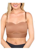Rhonda Shear Women's Molded Cup Convertible Strapless Bra Mahogany