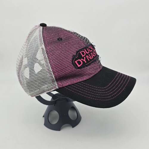 Duck Dynasty A&E Women's Pink & Black Adjustable Snapback Mesh Ball Cap Hat - Picture 2 of 4