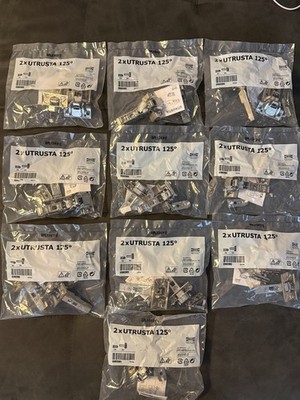Neu OVP IKEA UTRUSTA 125° Scharniere 10 x 2er Pack 60204645 Metod Küche Topfband