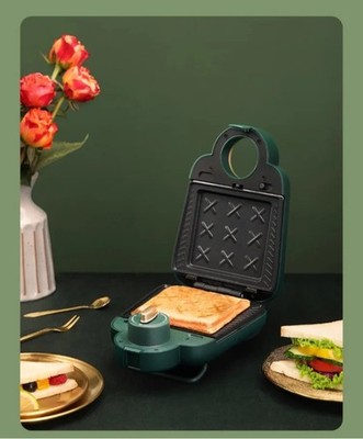 220V Sandwich-Frühstücksmaker Automatischer Toaster für zu Hause Kleine Waffel 