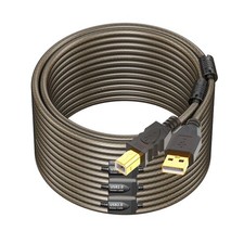 USB 2.0 Printer Cable 100ft - Reliable Data Transmission