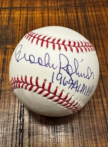 BROOKS ROBINSON signed OML Baseball 1964 AL MVP Baltimore ORIOLES PSA/DNA