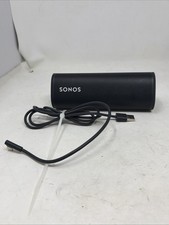 SONOS ROAM WIRELESS SPEAKER  S27  SHADOW BLACK  With Cable Works Perfect Cond