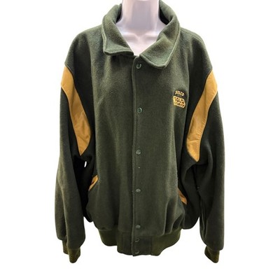 Vintage DeLong Men Size 2x Varsity Jacket Jungle Green,gold