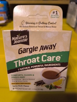  Nature Jeannie Gargle Away All-Natural Spicy Herb Throat Care - 6 ct.