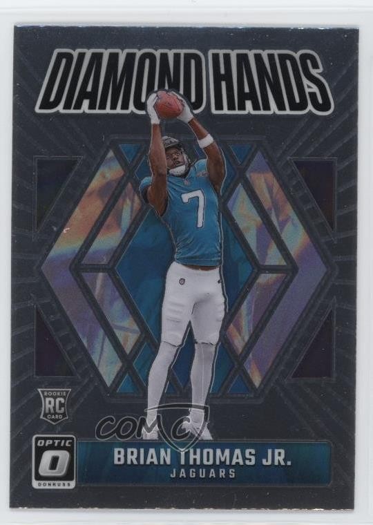 2024 Panini Donruss Optic Diamond Hands Brian Thomas Jr #2 Rookie RC y6t