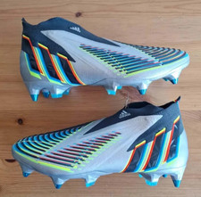 Adidas Predator Edge SG Size 9 Soft Ground Soccer Cleats Silver Metallic HR1570