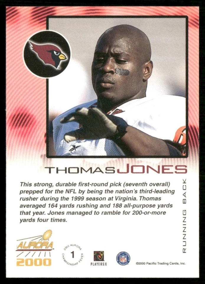 2000 Pacific Aurora Championship Fever Thomas Jones #1 - Image 2 of 2