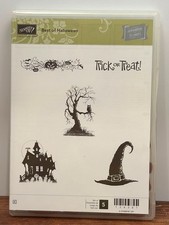 STAMPIN UP 134381 BEST OF HALLOWEEN CLEAR MOUNT STAMP SET PUMPKIN OWL WITCH