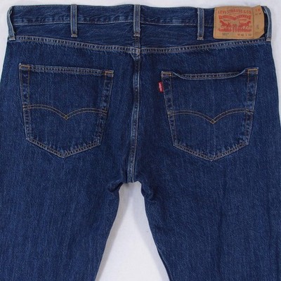Herrens Levi's 501 Regular Gerades Bein Elasthan Blau Jeans W40 L32