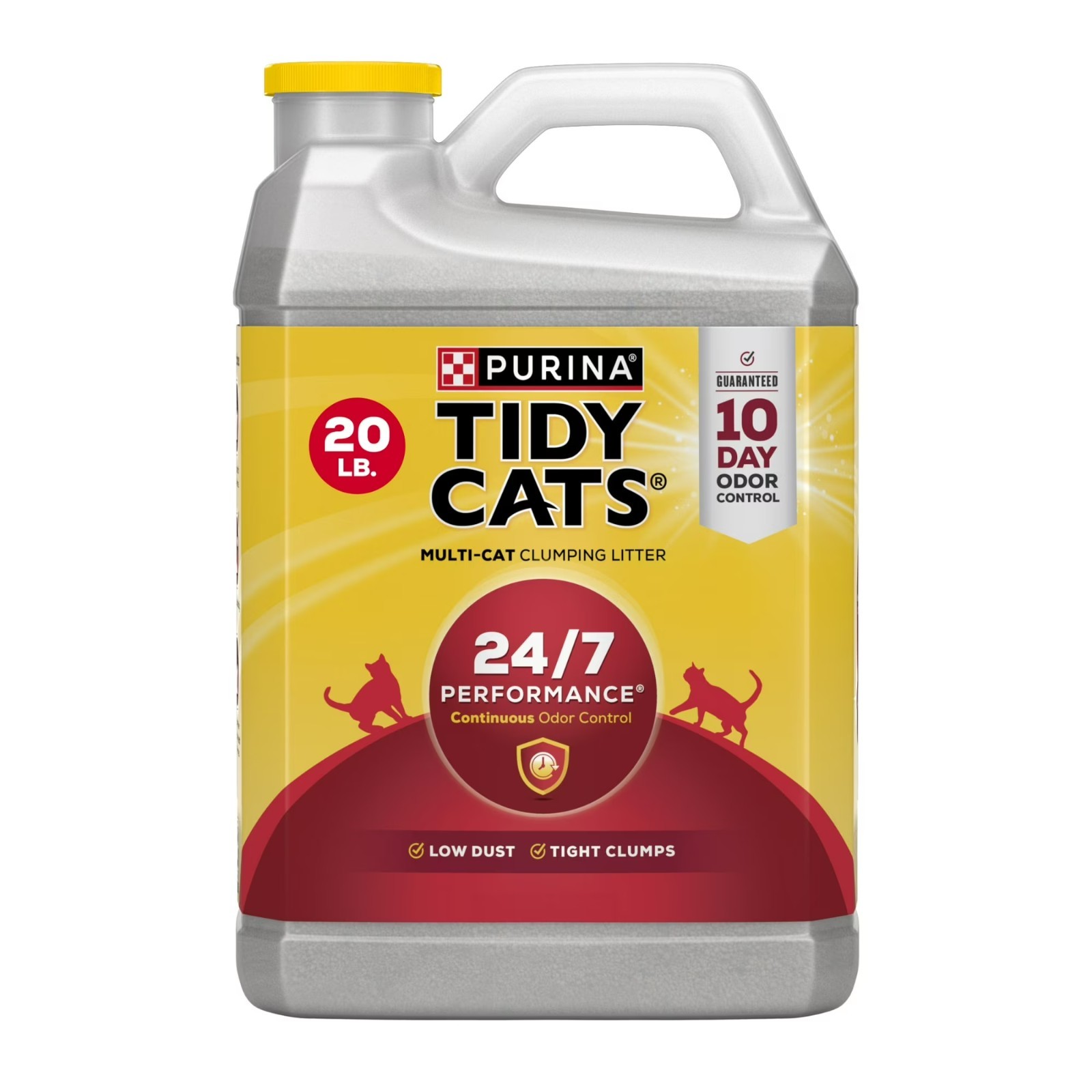 Purina Tidy Cats 24/7 Performance Clumping Cat Litter, Clean Linen Scent, 20 lb