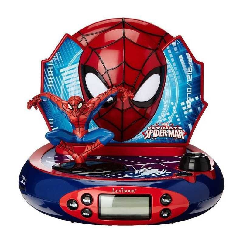 Réveil projecteur Spider-Man, cadeau idéal d'anniversaire avec veilleuse sonore