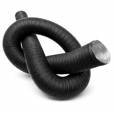 Aluflexrohr (Luftschlauch) schwarz lackiert &Oslash; 80 mm