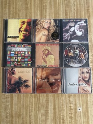 Lot of 9 CDs   Bob Marley, Shakira, Shaggy, India.Arie, Cesaria Evora   Reggae L