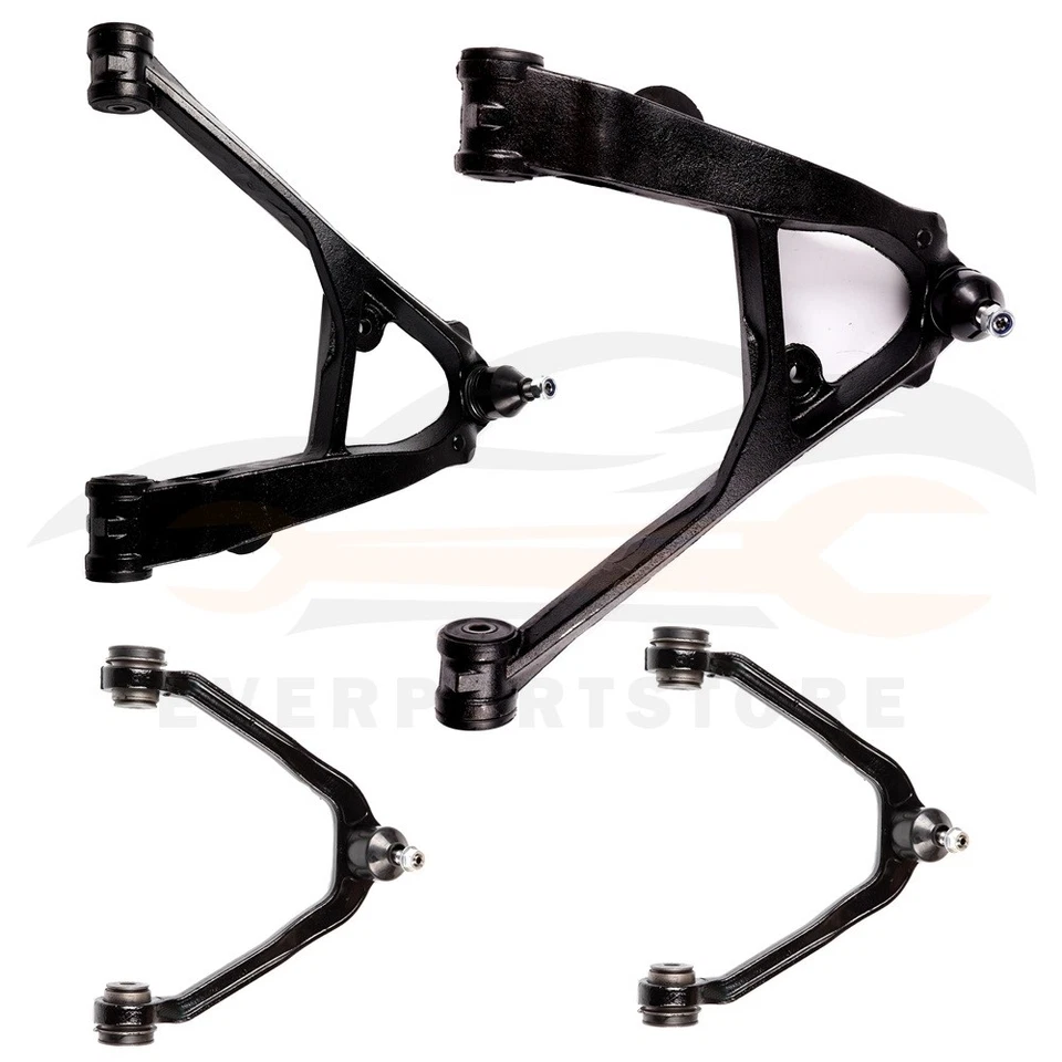 4 Pcs Front Upper Lower Control Arm Kit For 2003-2010 Chevrolet Express 1500 Van - Image 2 of 4