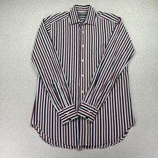Etro Dress Shirt Mens 38 Multicolor Striped L...