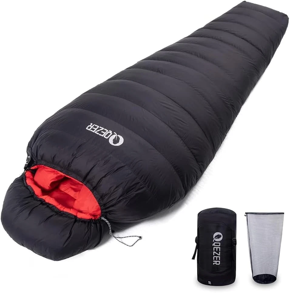 Ultralight 600 Fill Power Down Sleeping Bag for Camping & Backpacking
