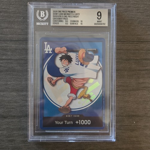 2026 One Piece Luffy Dodgers x One Piece Night Promo BGS 9 Mint DON!! Card