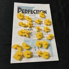 perfection game 1995 game instructions  21 game peices