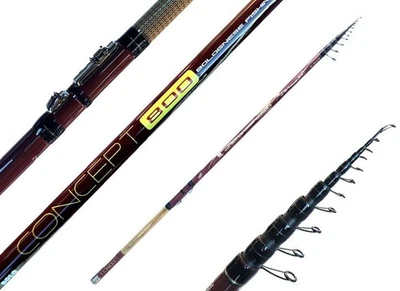 Canna Bolognese 8 mt Carbonio Alto Modulo Pesca Mare Lago Orata Sarago Concept